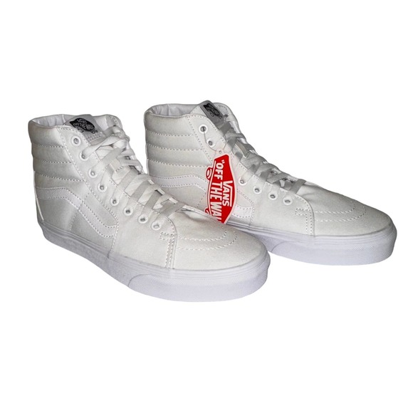 Vans - NWT SK8-Hi Top Sneakers, True White, Size:EU40.5/M8/W9.5 - Picture 9 of 9
